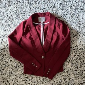 XS Burgundy Blazer